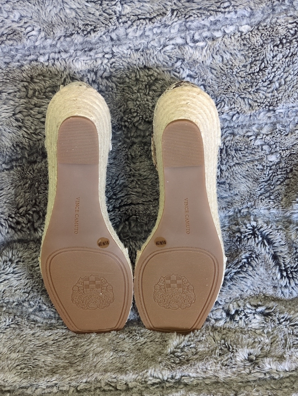 Vince Camuto Jesla Snake-Print Espadrille Wedge Sandals Women's Sz 8.5 - Picture 5 of 5